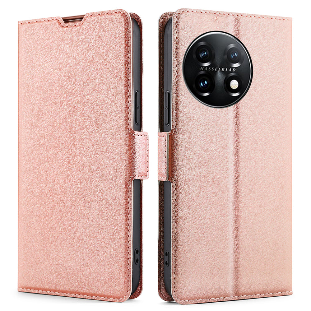 Cell Phone Cover for OnePlus 11 5G PU Leather Card Holder Drop-proof Flip Mobile Phone Case with Stand Cell Phone Cover for OnePlus 11 5G PU Leather Card Holder Drop-proof Flip Mobile Phone Case with Stand